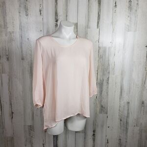 Rue21 sheer high low long sleeve shirt size XL